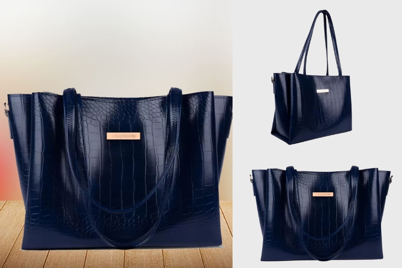 Croco Blue Bag