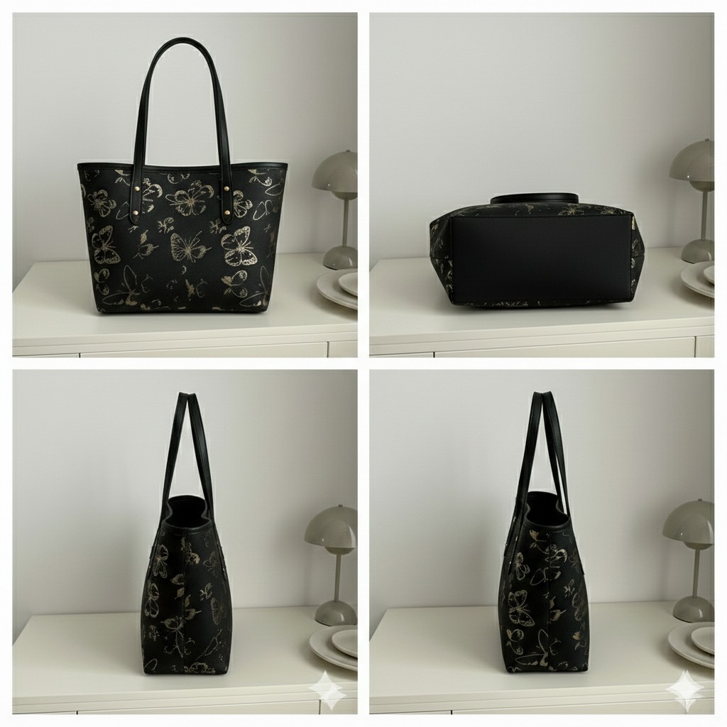 Butterfly Tote Black